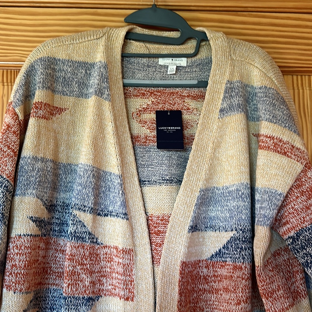 Lucky Brand women’s open front sweater NWT size Large - Picture 2 of 10